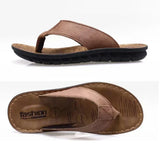 Offene Herren-Ledersandalen