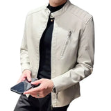 Elegante Herren-Lederjacke