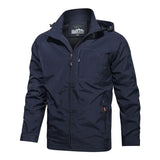 Wasserdichte Herren-Outdoorjacke mit Kapuze