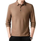 Elegantes Langarm-Poloshirt für Herren