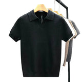 Luftiges Strick-Poloshirt für Herren