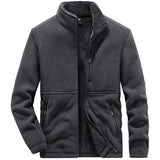 Warme Herrenjacke aus Baumwollfleece