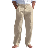 Sommerliche Herrenhose mit Leinen