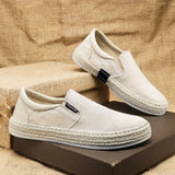 Atmungsaktive Herren-Slipper aus Canvas