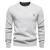 Manfred Herrenpullover mit Zopfmuster