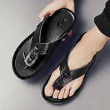 Elegante Herren-Ledersandalen