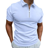 Herren-Poloshirt mit Reißverschluss