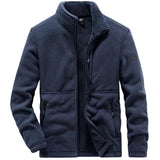 Warme Herrenjacke aus Baumwollfleece