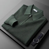 Eleganter Herrenpullover mit Reißverschluss
