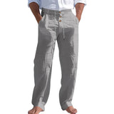 Sommerliche Herrenhose mit Leinen