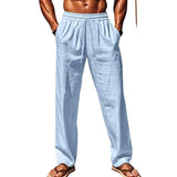 Hawaii-Herrenhose mit Leinen
