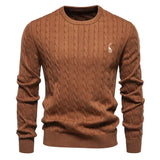 Manfred Herrenpullover mit Zopfmuster
