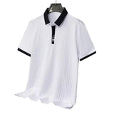 Nico Elegantes gestreiftes Herren-Poloshirt