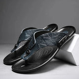 Elegante Herren-Ledersandalen