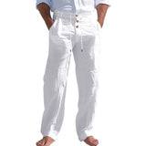 Sommerliche Herrenhose mit Leinen