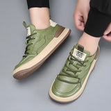 Herren-Lederschuhe mit dicker Sohle
