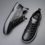 Herren-Lederschuhe mit dicker Sohle