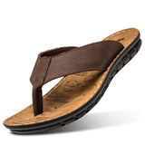 Offene Herren-Ledersandalen