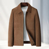 Elegante Herrenjacke aus strukturiertem Gewebe