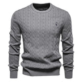Manfred Herrenpullover mit Zopfmuster