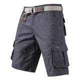 Knielange Herren-Cargoshorts aus Baumwolle