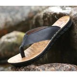 Offene Herren-Ledersandalen