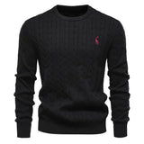 Manfred Herrenpullover mit Zopfmuster