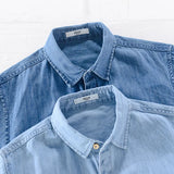 Kurzarm-Jeanshemd für Herren