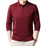 Elegantes Langarm-Poloshirt für Herren