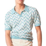Lars Herren-Poloshirt mit V-Ausschnitt