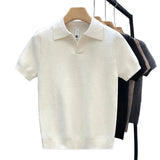 Luftiges Strick-Poloshirt für Herren