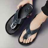 Elegante Herren-Ledersandalen