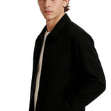 Leichte Herrenjacke aus Twill – Schwarz