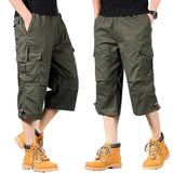 Lange Herren-Cargoshorts aus Baumwolle