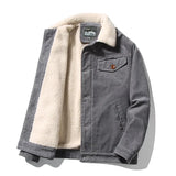 Herren-Winterjacke aus Samt