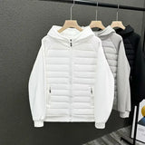 Elegante wattierte Herrenjacke aus Baumwolle