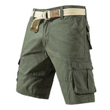 Knielange Herren-Cargoshorts aus Baumwolle