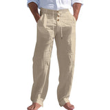 Sommerliche Herrenhose mit Leinen