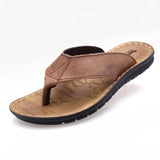 Offene Herren-Ledersandalen