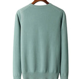 Warmer Herrenpullover mit V-Ausschnitt
