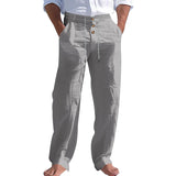 Sommerliche Herrenhose mit Leinen