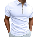 Herren-Poloshirt mit Reißverschluss