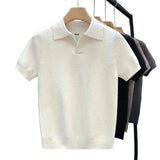 Luftiges Strick-Poloshirt für Herren