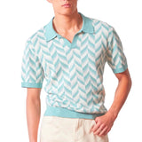 Lars Herren-Poloshirt mit V-Ausschnitt