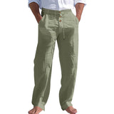 Sommerliche Herrenhose mit Leinen