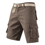 Knielange Herren-Cargoshorts aus Baumwolle