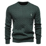 Manfred Herrenpullover mit Zopfmuster
