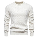 Manfred Herrenpullover mit Zopfmuster