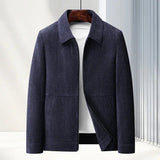 Elegante Herrenjacke aus strukturiertem Gewebe