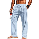 Hawaii-Herrenhose mit Leinen
